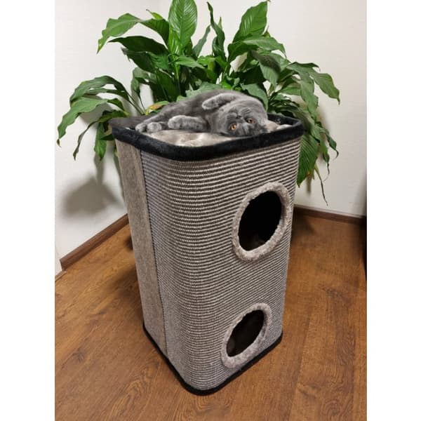 YLÄMASTO CRABTON CAT TOWER - HARMAA - KOKO L