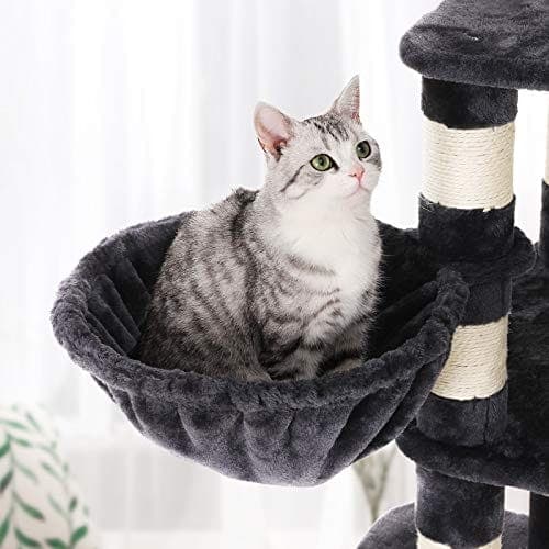 Feandrea Cat Tree, Play Tower 164 cm, Smoky Grey PCT99G