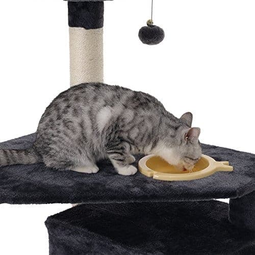 Feandrea Cat Tree, Play Tower 164 cm, Smoky Grey PCT99G