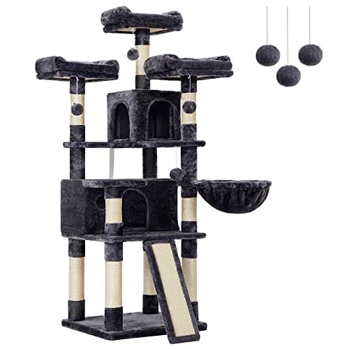 FEANDREA kattetræ, XXL Cat Condo 172 cm, Smoky Grey