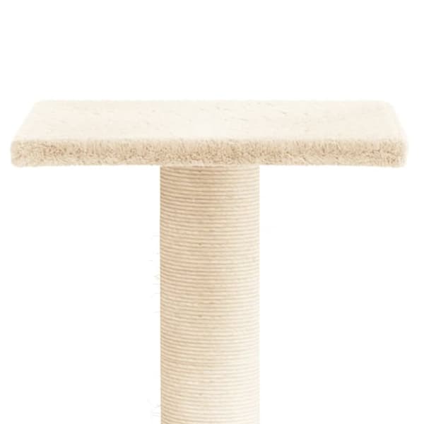 vidaXL kradsetræ med platform 38 cm cremefarvet