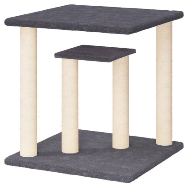 vidaXL Klorestolpe med plattform mørkegrå 50 cm