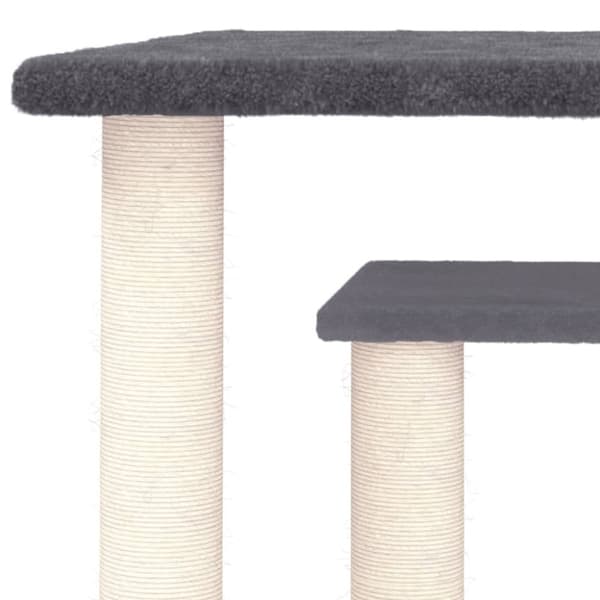 vidaXL Klorestolpe med plattform mørkegrå 50 cm