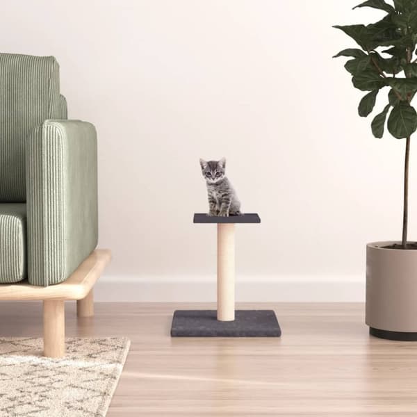 vidaXL kradsetræ med platform 38 cm mørkegrå