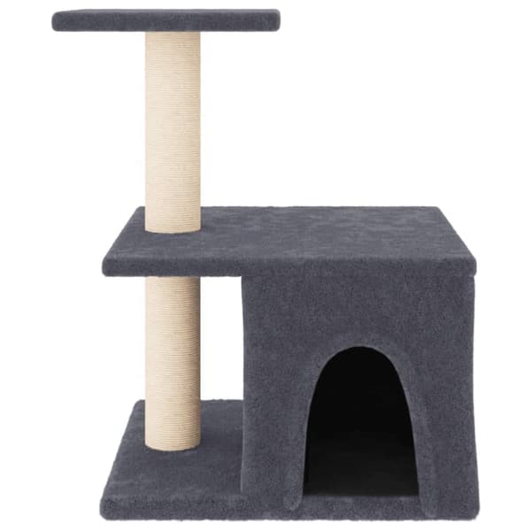 vidaXL Klösträd med sisalpelare mörkgrå 48 cm
