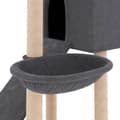 Miniatyrbilde 7 av 8: vidaXL Kattetre med klorestolper i sisal mørkegrå 153 cm