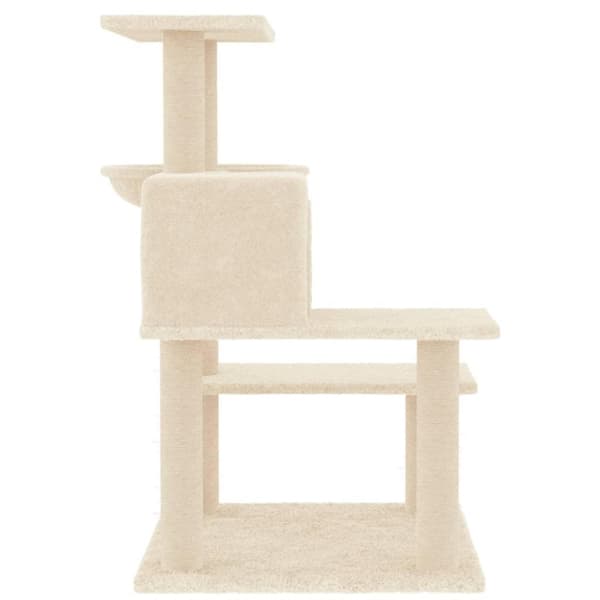 vidaXL kradsetræ med sisalstolper 82,5 cm cremefarvet