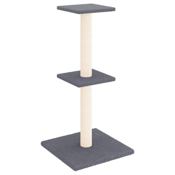 vidaXL Kattetre med klorestolper i sisal mørkegrå 73 cm