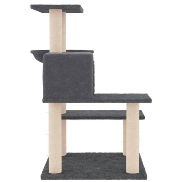 vidaXL kradsetræ med sisalkradsestolper 82,5 cm mørkegrå