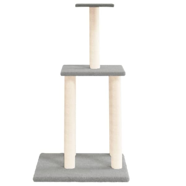 vidaXL Klösträd med sisalpelare ljusgrå 85,5 cm