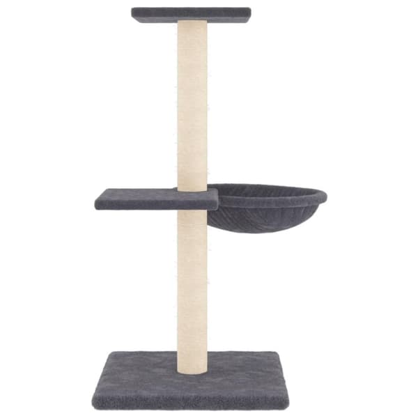vidaXL kradsetræ med sisalstolper 72 cm mørkegrå