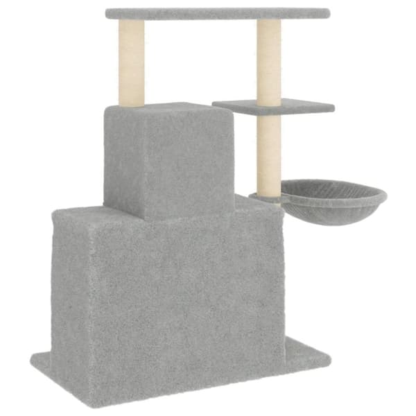 vidaXL Klösträd med sisalpelare ljusgrå 83 cm