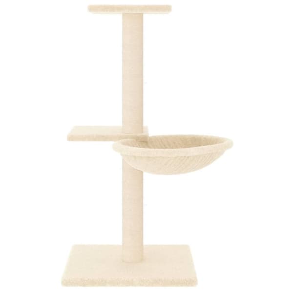 vidaXL Kissan kiipeilypuu sisal- raapimispylväillä kerma 72 cm