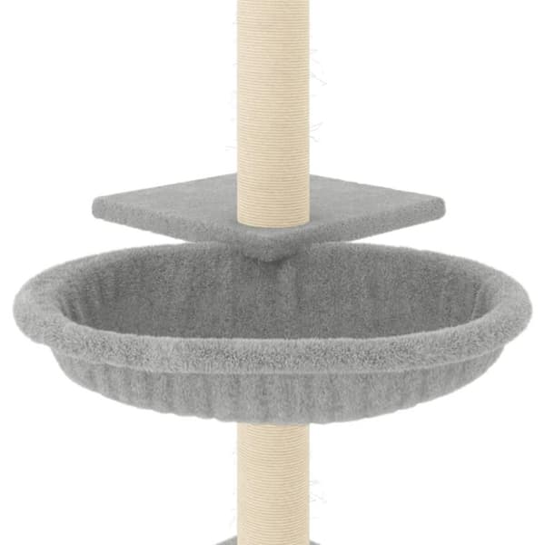vidaXL Kissan kiipeilypuu sisal- raapimispylväillä vaaleanharm. 72 cm