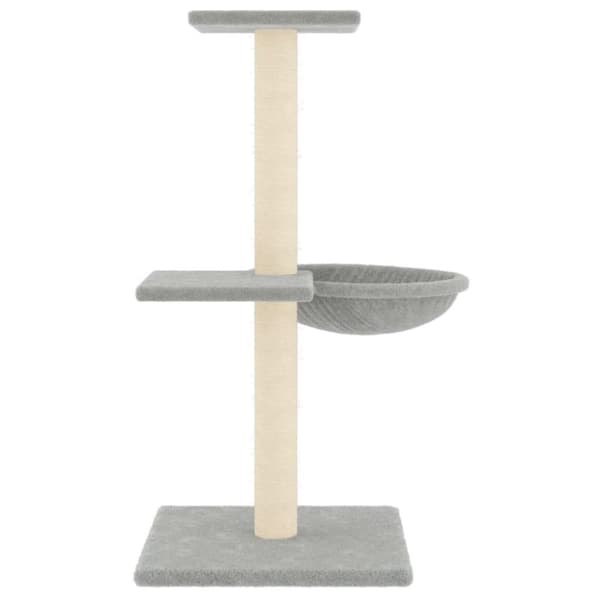 vidaXL Klösträd med sisalpelare ljusgrå 72 cm