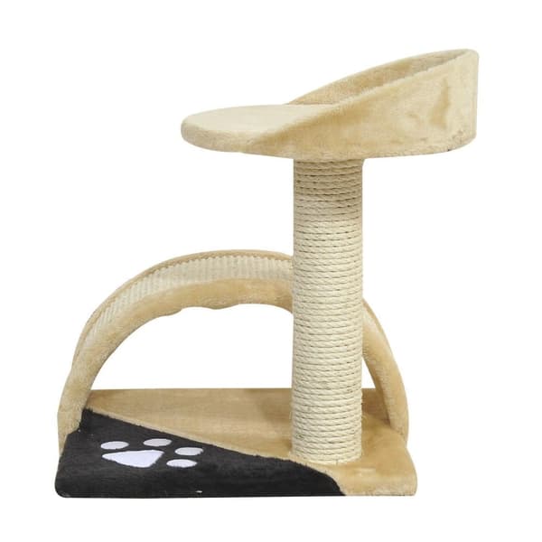 Rootz Cat Tree Sisal Pillars - Beige - Spånskiva, Plysch, Sisal - 14,17 cm x 14,17 cm x 17,32 cm