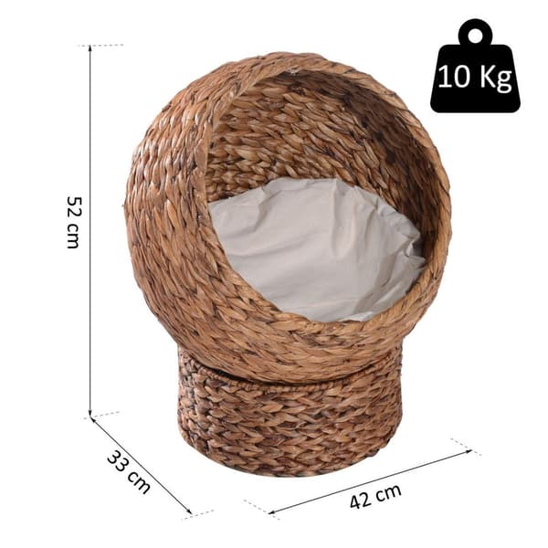 Rootz Cat Cave - Ruskea - Metalli, Puuvilla - 16,53 cm x 12,99 cm x 20,47 cm