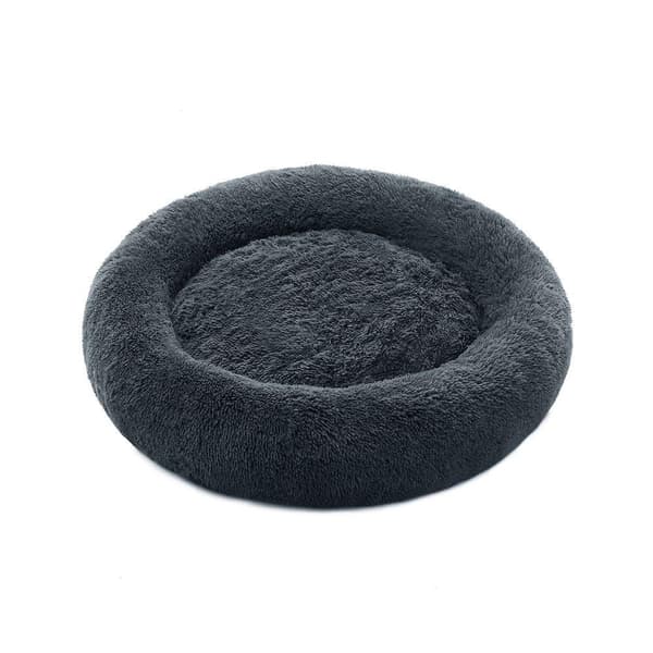 Rootz Cat Bed - Fluffy Cat Bed - Cat Sove Bed - Cat Cave Bed - Cat Hængekøje Seng - Cat Basket Bed - Katteseng til små katte - Plys - PP fyld - Mørkeg