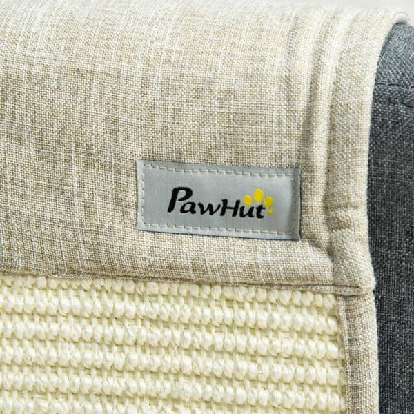 Rootz Ridsemåtte - Ridsebeskyttelse Sofa Sisal Ridsetæppe Til Kat - Lænestolssofa - Katte Ridsemåtte - Beige + Grå - 130 x 45 x 0,3 cm