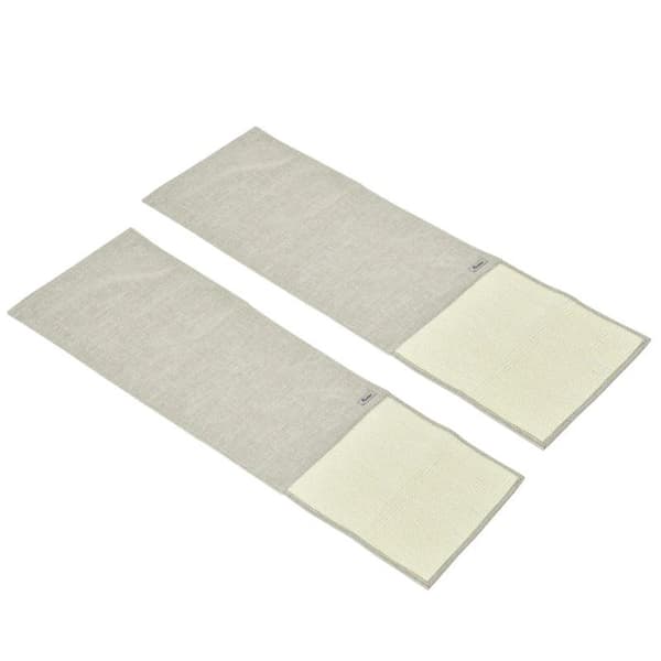 Rootz Ridsemåtte - Ridsebeskyttelse Sofa Sisal Ridsetæppe Til Kat - Lænestolssofa - Katte Ridsemåtte - Beige + Grå - 130 x 45 x 0,3 cm