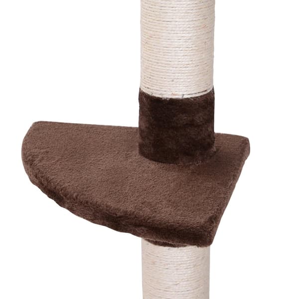 Rootz skrapstolpe - Justerbar i höjdled - Spånskiva - Brun - 40 x 34 x 230 cm