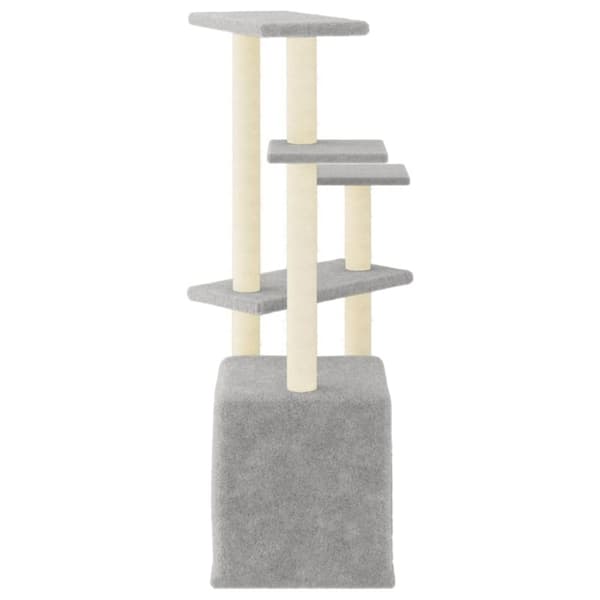 vidaXL Klösträd med sisalpelare ljusgrå 107,5 cm