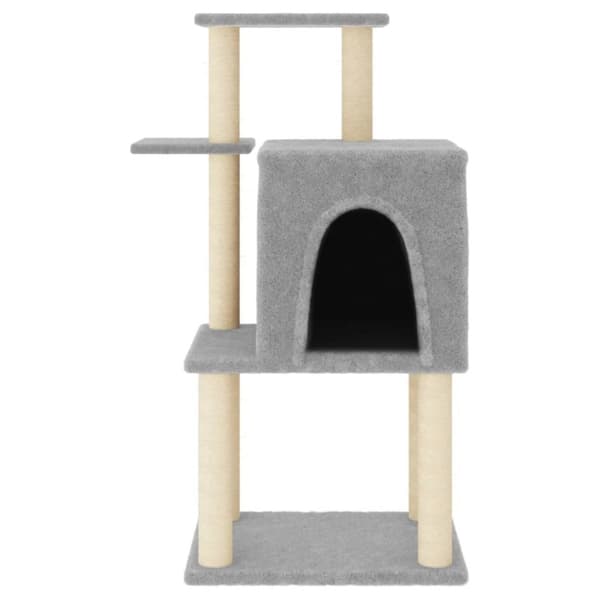vidaXL Klösträd med sisalpelare ljusgrå 97 cm