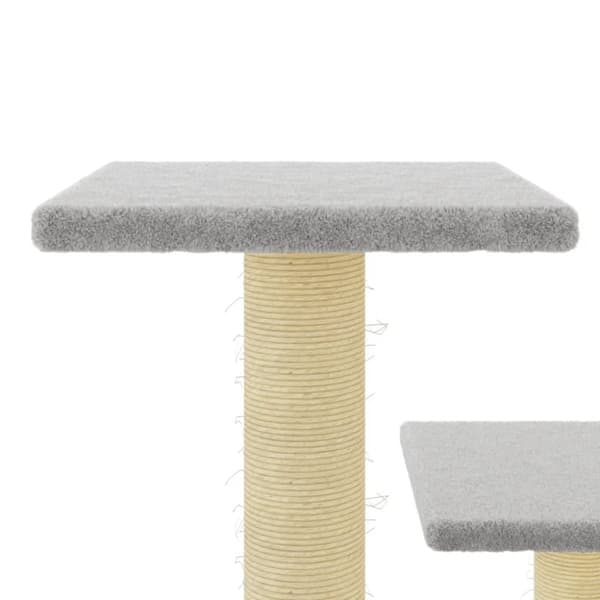 vidaXL Klösträd med sisalpelare ljusgrå 61 cm