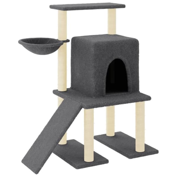 vidaXL Klösträd med sisalpelare mörkgrå 96,5 cm