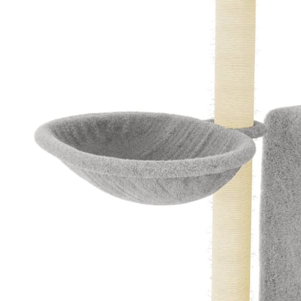 vidaXL Klösträd med sisalpelare ljusgrå 96,5 cm
