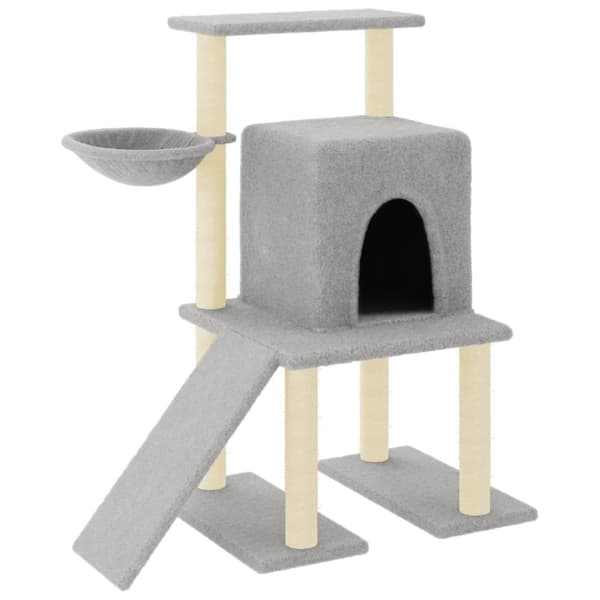 vidaXL Klösträd med sisalpelare ljusgrå 96,5 cm