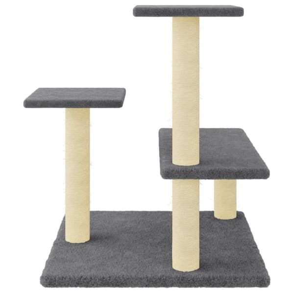 vidaXL Klösträd med sisalpelare mörkgrå 61 cm