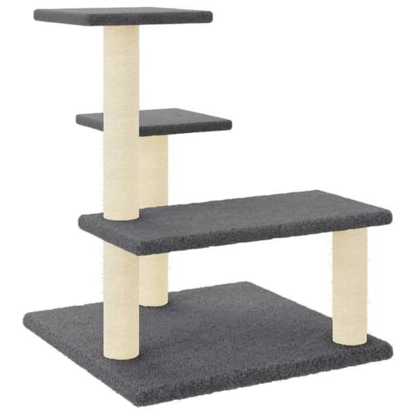 vidaXL kradsetræ med sisalkradsestolper 61 cm mørkegrå