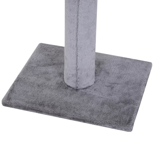Rootz Cat Tree - Scratching Post - Cat Scratching Post - Cat Climbing Tree - Climbing Tree Tower - Cat Tower - High Height Adjustable - Gray - 40 x 34