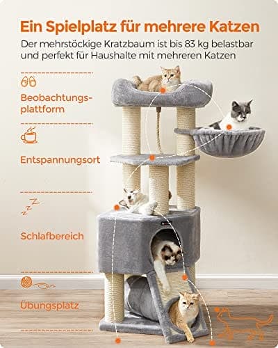 Feandrea Cat Tree isoille kissoille, kissapuu