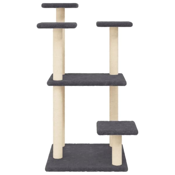 vidaXL kradsetræ med platforme 98,5 cm mørkegrå