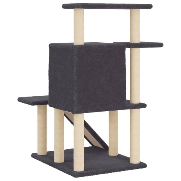 vidaXL Klösträd med sisalpelare mörkgrå 97 cm