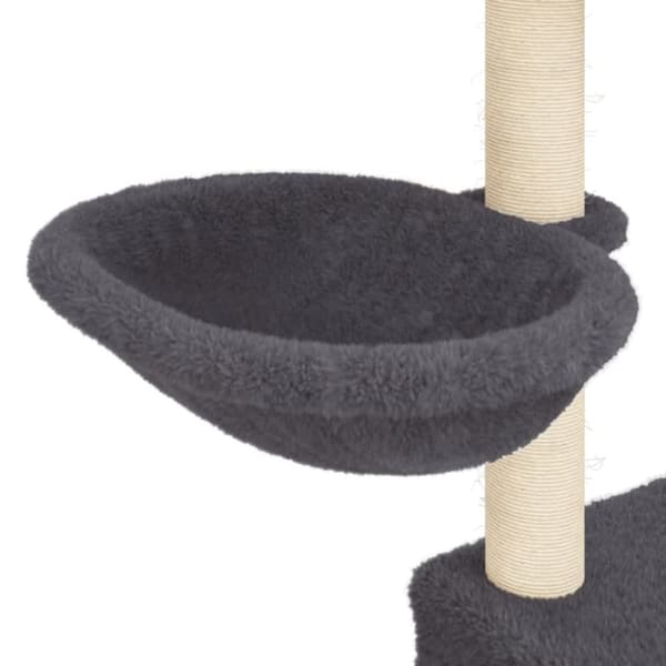 vidaXL Klösträd med sisalpelare mörkgrå 83 cm