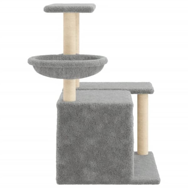 vidaXL Klösträd med sisalpelare ljusgrå 83 cm