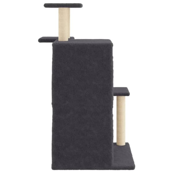 vidaXL Kattetre med klorestolper i sisal mørkegrå 97 cm