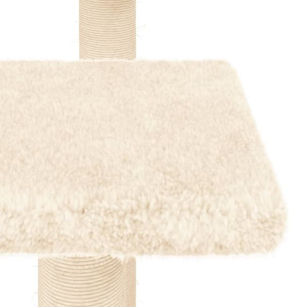 vidaXL Kissan raapimispylväs tasoilla kerma 98,5 cm