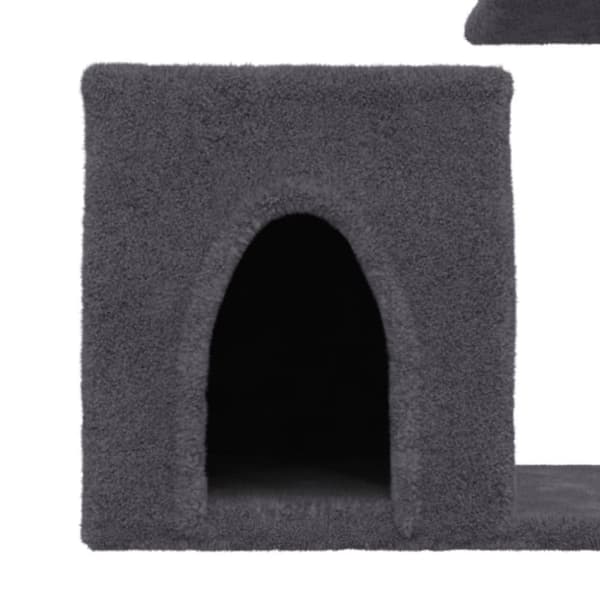 vidaXL Kattetre med klorestolper i sisal mørkegrå 50,5 cm
