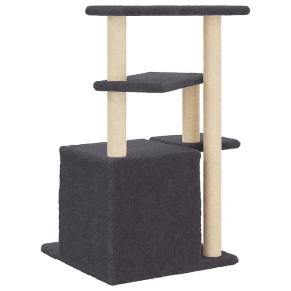 vidaXL Klösträd med sisalpelare mörkgrå 83,5 cm
