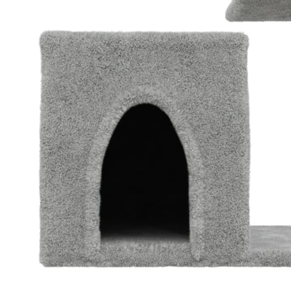 vidaXL Kattetre med klorestolper i sisal lysegrå 50,5 cm