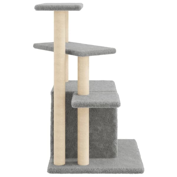 vidaXL Klösträd med sisalpelare ljusgrå 83,5 cm