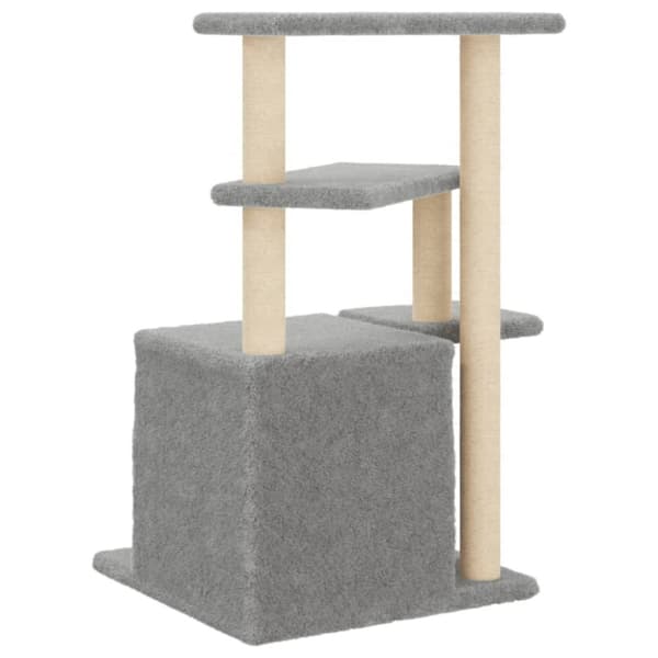 vidaXL Klösträd med sisalpelare ljusgrå 83,5 cm