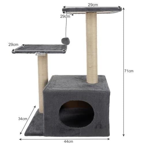 Kattetræ / Kradsetræ / Kradsepæl for Katte - 71 cm