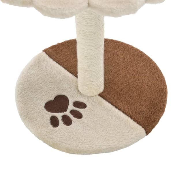 Klösträd med sisalpelare 40 cm beige och brun