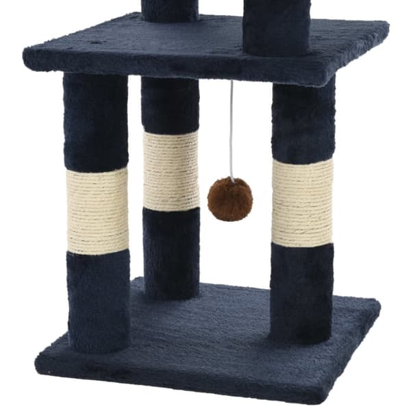 Katträd med klöspelare i sisal 65 cm blå