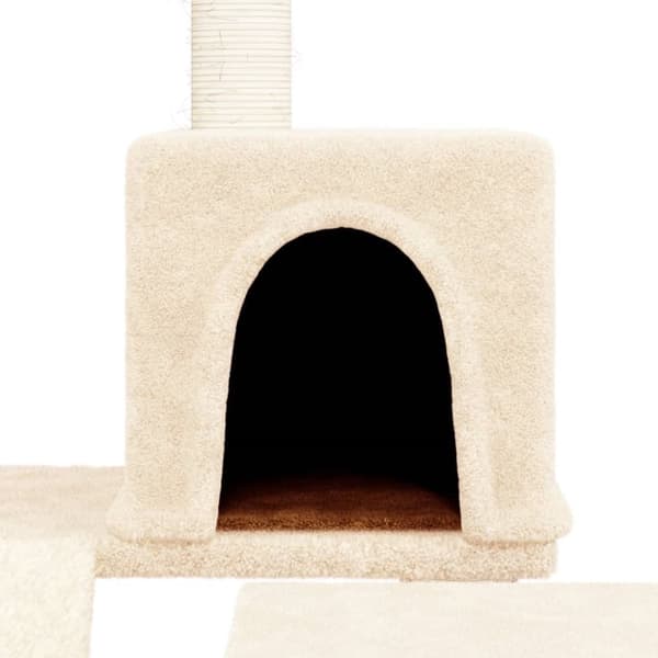 Katträd med klöspelare sisal gräddvit 82 cm